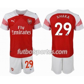 Camisetas Arsenal XHAKA 29 Niño Primera Equipacion 2018/2019